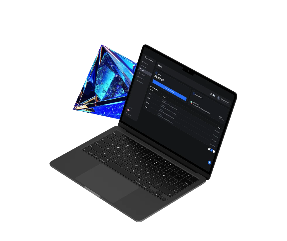 Macbook affiliate mockup with shape
